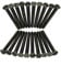 Black Nickel Flat Head Long Electrical Socket Switch Screws (20, 40mm)