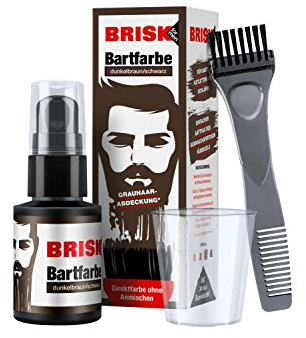 BRISK Bartfarbe dunkelbraun/schwarz, 30 ml, 333328