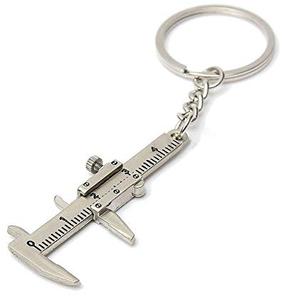 N-K Mini Messschieber Tool Anhänger Slider Slides Keyring Schlüsselanhänger 10CM Praktisch und beliebtpraktisch