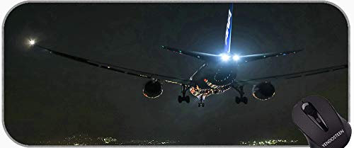 Non-Slip Rubber Gaming Mouse Pad,Cityscape light night plane Mouse Pad Mat