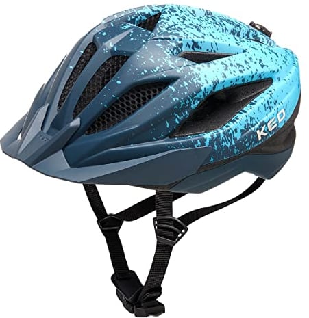 KED Street Jr. Pro Kinder Fahrrad Helm matt blau 2023: Größe: M (53-58cm)