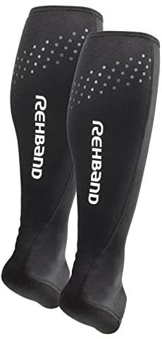 Rehband Neopren Achillessehnenbandage Herren & Damen, 1 Paar Sprunggelenkbandage unterstützt bei Achillessehnenentzündung & Schmerzlinderung