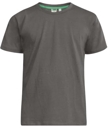 Duke London D555 Kingsize Big Men's Flyers Crew Neck T-Shirt White 2XL-6XL RRP £10.99