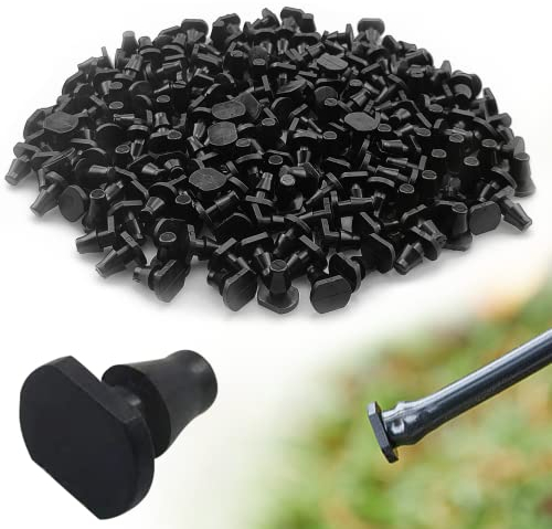 Jiehaojia 200 tappi per irrigazione a goccia, chiusura a 4/7 estremità, per irrigazione da giardino e prato