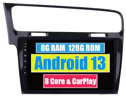 RoverOne Auto GPS Navigation für Volkswagen VW Golf 7 2013 2014 2015 2016 2017 mit Mutimedia Android Bluetooth Stereo Radio Headunit Touchscreen DSP CarPlay RDS WiFi
