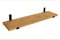 Santango - Modernes Wandregal 140x25 cm - Eiche - 1 Regalbrett - Wandboard - Schweberegal mit Regalträger - Einzigartiges Innendesign - Wandmontage - Unisex - Dekoartikel