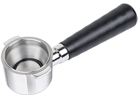 51mm Coffee Bottomless Filter, Reusable Coffee Filter Holder, Stainless Steel Portafilter Professional Espresso Machine Handle Tools for DeLonghi ECP31.21/ECO310/ECO35.31