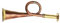 BRACOP Signalhorn Instrument Messing Signalhorn Trompete Indische Musikinstrumente Waldhorn Mundstück Dekorative Statue Skulptur Sammlerfigur für Zuhause, Tischdekoration, Geschenk