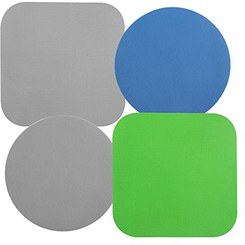 4stk Flaschenöffner Gummi, Multifunktional Flaschenöffner Untersetzer Küchenuntersetzer für Ältere Menschen Kinder Frauen Schwache Hände (Blau, Grün, Grau)