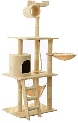 TONPOP Spieltürme für Katzen Kratzbaumnest vollständig umwickelte Sisalsäule Heimtierbedarf Katzenspielzeug Katzenklettergerüst Katzenkratzbrett Kratzbaum Luxuriöse Kratzbaumbäume für Katzen