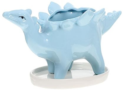Yardwe Pot De Fleur Succulent De Dinosaure Jardinières pour Plantes D'intérieur Porte-bonsaï Animal Jardinière en Forme d'animal Pots De Fleurs Drôles Planteur Pupitre Céramique Stylo
