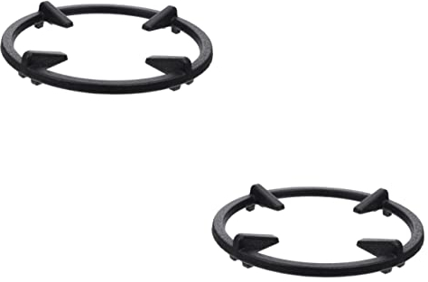 OQHAIR 2 Stück Gasherd-Halterung, Grillzubehör, Gasöfen für Zuhause, Edelstahl-Wok-Kochfeld-Ring, Gasbrenner-Untersetzer, Wok-Ring für Elektroherd, Gasherd, Gestell, Pfanne, Wok-Gestell (