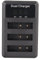 Fockety Chargeur de Batterie NP-bg1 pour Appareil Photo dsc h50 h10 h20 w210 w220 wx1 w170 h50, Chargeur Triple USB 5v de Remplacement Chargeur LCD à 3 emplacements pour Batterie NP-bg1