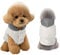 Yanmucy Dog Sweaters for Small Dogs Warm Dog Hoodie Puppy Sweatshirt with Leash Hole Winter Dog Fleece Jackets Vest for Chihuahua Teacup Yorkie Cat (Beige, M)