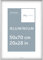 Pix FRAMES Bilderrahmen - Fotorahmen aus Aluminium - Scheiben aus acrylglas - Bilderrahmen zum Vertikalen und Horizontalen Aufhängen - Metallrahmen - Alu-Bilderrahmen - Frame - Silber - 50x70 cm