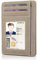 Teskyer Mini Portemonnaie Herren, Kleines Kartenetui, Schlankes Kartenetui, RFID-Schutz, Wildleder-Kunstleder, Minimalistischer, mit ID-Fenster, Wildleder Beige