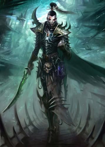 Displate - Poster aus Metal - WALL ART - Warhammer - Warhammer 40,000: Rogue Trader Marazhai Aezyrraesh - Größe M - 32x45cm Matt