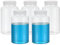 PATIKIL 5 Pcs 500ml Reagent Bottles, PET Wide Mouth Round Bottles with Screw Cap for Lab Water Reagent Liquids Solid Sample Storage Seal, Transparent