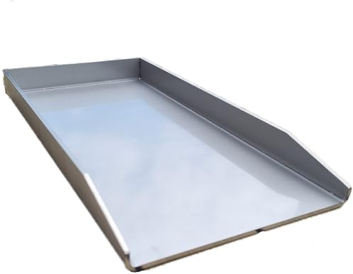 ELITE BBQ Plancha, 40 x 20 cm, piastra per barbecue a gas, Plancha, 40 x 20 cm, ideale per barbecue Napoleon, piastra in acciaio inox, robusta plancha per barbecue a gas