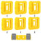 6 Packs Battery Holders Compatible with DeWalt 18V Battery Wall Mount Battery Storage Organizer Battery Mounts Dock Holder Hanger Mount on Shelf Wall with Screws