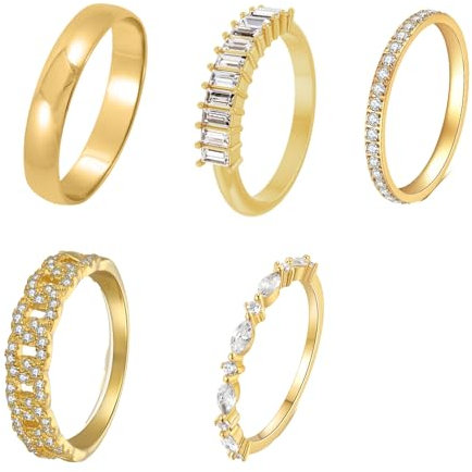 Vintage Gold Knuckle Ringe Set, Knöchel Ringe Set für Damen, Boho Stapelbare Fingerringe, Vintage Gold Knöchel Ringe Set, Gold Midi Ringe, Trendy Stapelringe Set, GIfts für Frauen Mädchen (9, A)