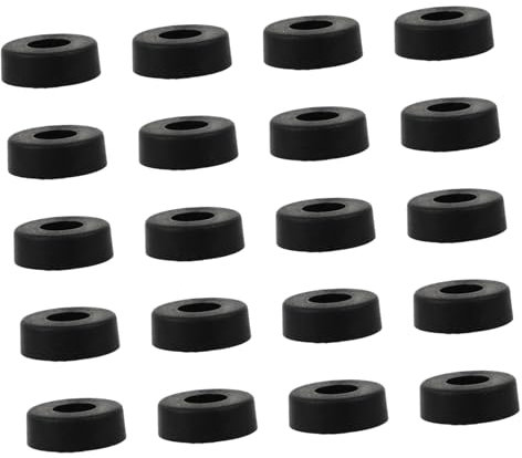 jojofuny 20 Pièces Pieds d'enceinte Tapis de Pied de Meubles Tapis de Sol pour Haut-Parleur Speakerphone Caoutchouc Outil de conférencier créatif Coussinet d'enceinte délicat Black