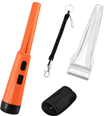 Pinpointer détecteur de métaux - Comprend une sonde de recherche de trésor de batterie 9 V avec aiguille à courroie