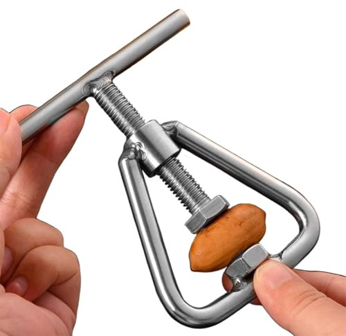 Zestjewel Metal Nut Cracker Tool Nutcracker Kitchen Tool Stainless Steel Pecan Cracker Nutcracker Tool for All Sorts of Nuts