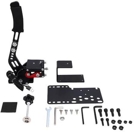 Fydun PC-Rennspiel, USB-Handbremse, 16-Bit-SIM-Rennspiele, Performance, Lineare Bremse, Analoge Handbremse für Windows-Systeme, Kohlenstoffstahl