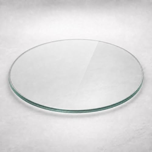 Glasplatte TERRY 60cm Rund Gehärtetes Glas Scheibe Bodenplatte Glasscheibe