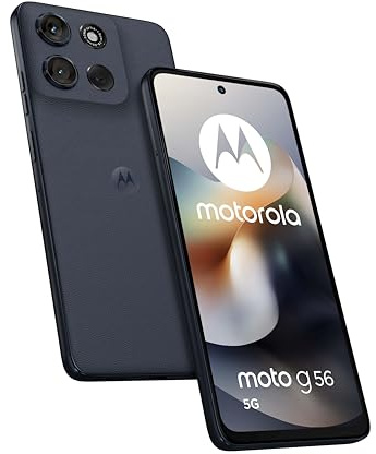 Motorola moto g56 5G con 3 anni di garanzia (8/512GB, Fotocamera 50MP+8MP+flicker cam, Display 6.72 FHD+ 120Hz, 5100mAh, MediaTek Dimensity 7060, Android 15), PANTONE Black Oyster