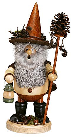 Räuchermännchen Waldwichtel Zapfensammler, natur - 25cm