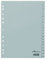 Durable Zahlenregister (A4, geprägte Taben 1-20, PP volldeckend) 20 Stück, grau, 652210