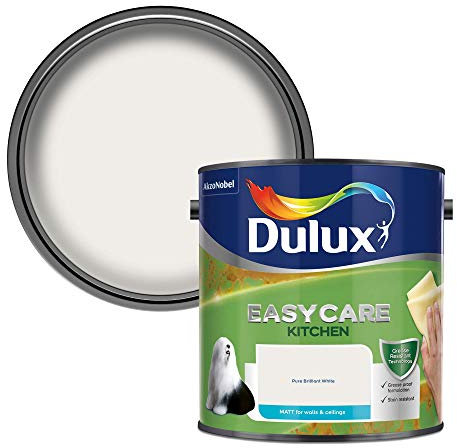 Dulux Easycare Kitchen Matt Paint - Pure Brilliant White 2.5L