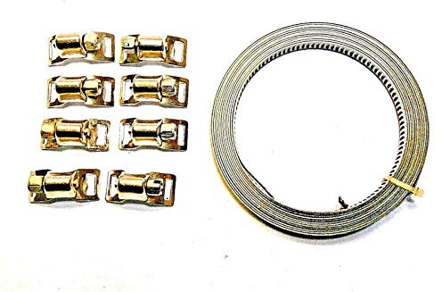 Toolzone 8Pc Stainless Steel Hose Clamp Clip Kit