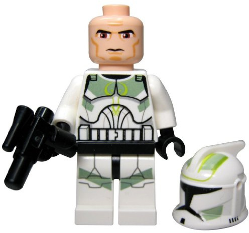 LEGO STAR WARS - Minifigur Clone Trooper Clone Wars mit Sand Green Markings aus 7913 mit Blaster