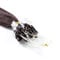 hair2heart Microring Extensions Echthaar glatt - 25 Strähnen 1g 40cm 4/0 mittelbraun