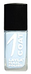 Layla Cosmetics 1 Coat Nagellack, blue skies, 1er pack (1 x 0.017 L)