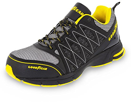 Goodyear GYSHU1502, Zapatillas de Seguridad para Hombre, Negro (Black/Yellow), 42 EU
