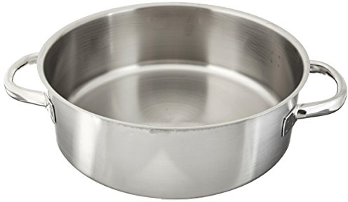 Paderno 11009-32 Casseruola Bassa, Due Maniglie, in Acciaio Inox, 32 cm