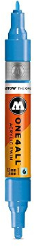 Molotow One4All, doppelseitiger Acryl-Marker, mit 1,5 mm und 4 mm dicker Spitze, Signal Black 180