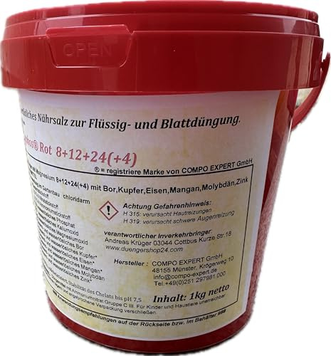 1 kg Abfüllung aus Hakaphos® Rot 8+12+24(+4) mit Dosierlöffel
