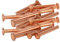 MroMax Pernos de cabeza plana de cobre de 5 mm de largo y 40 mm de diámetro, remaches de latón macizo, 20 unidades