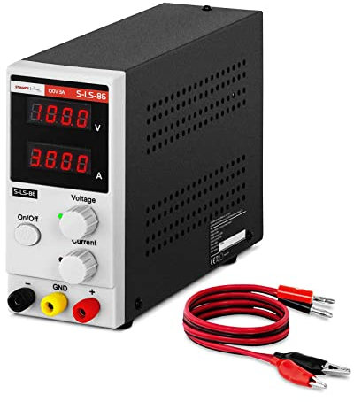 Stamos Soldering S-LS-86 Labornetzteil regelbar Labornetzgerät 0-100 V 0-3 A DC 300 W LED-Display regelbares Netzteil