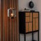Qazqa - Design Stehleuchte I Stehlampe I Standleuchte I Lampe I Leuchte schwarz mit Rauchglas - Qara I Wohnzimmer I Schlafzimmer - Länglich - LED geeignet E27