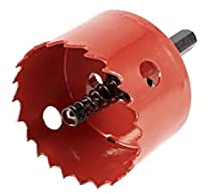 Lochsäge 55mm, Lochkreissäge für Gipskarton, Holz, Sperrholz, PVC, Kunststoff, Trockenbau Lochfräse Lochschneider für Hohlwanddosen/Steckdosen/LED-Leuchten