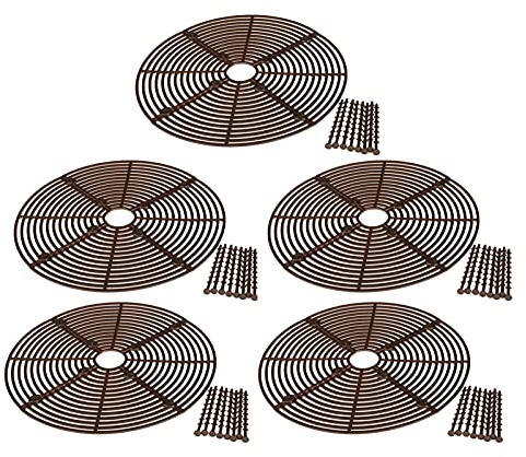 Modonghua 5 Pack Plant Pot Soil Guard Grid Cover, Flower Protector, Children Pets Safety Garden Cover, 19cm