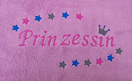 pinkeSterne ☆ Besticktes Handtuch Duschtuch STERNE mit Motiv Personalisiert Name Stars
