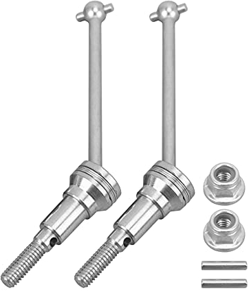 M16105 RC Vordere Antriebswelle Alu, Feine Verarbeitung für 16889A 16889 S1601 S1602 RC Auto 1/16, Silber