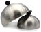 SANTOS Grillglocken - 2er Set Edelstahl-Grilldeckel - ideal für Kohle- Gasgrill & Plattengrill - backen, dämpfen, Garen, Grillen, warmhalten UVM.